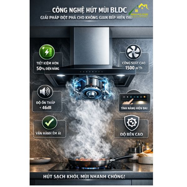 Công Nghệ Hút Mùi BLDC Là Gì - Giải Pháp Đột Phá Cho Không Gian Bếp Hiện Đại