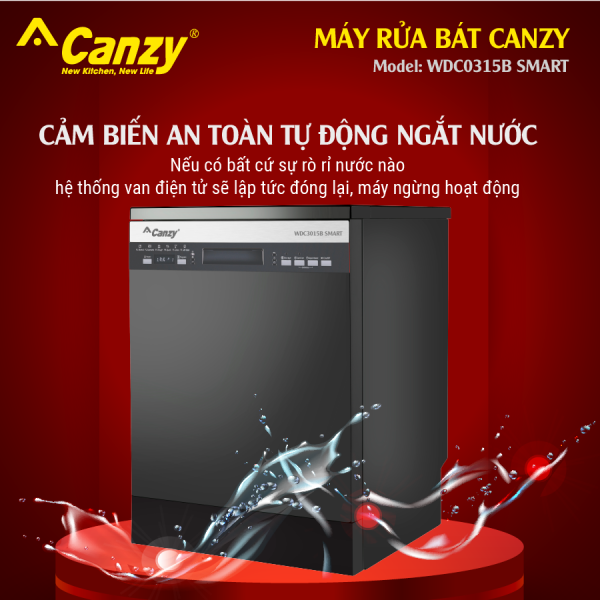 Máy rửa bát Canzy CZ WDC0315B SMART