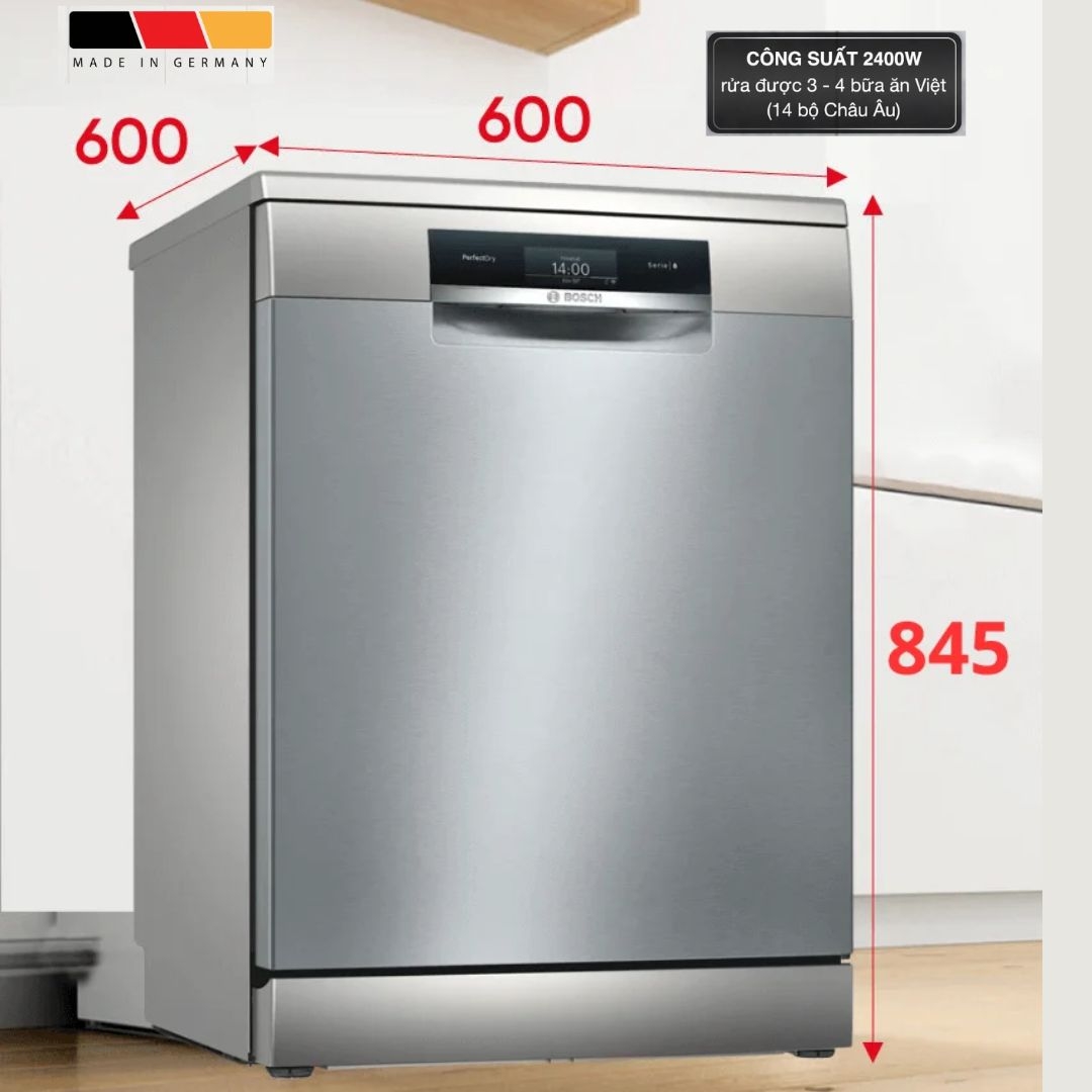 Máy rửa bát Bosch  SMS8YCI01E độc lập series 8