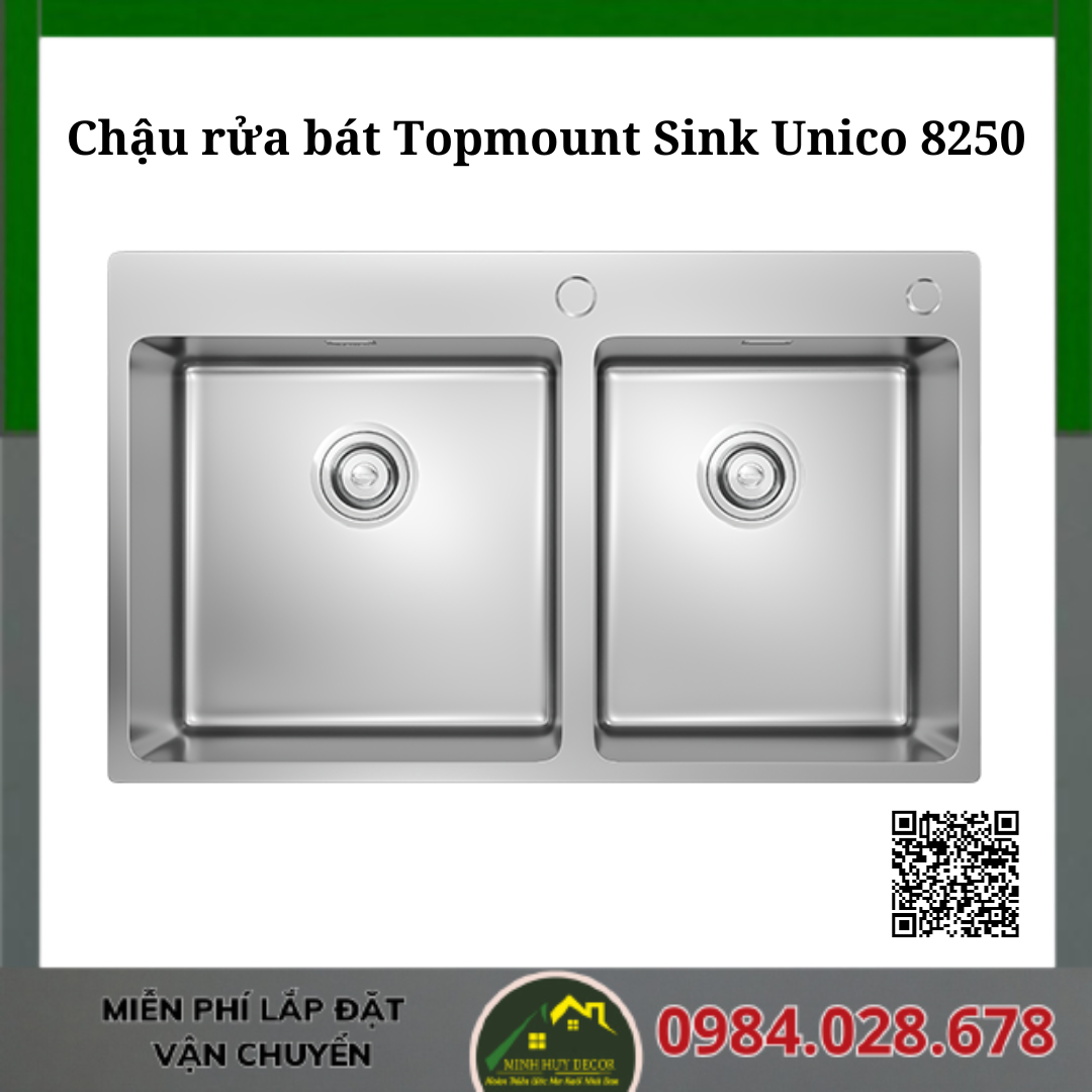 Chậu rửa bát Topmount Sink Unico 8250