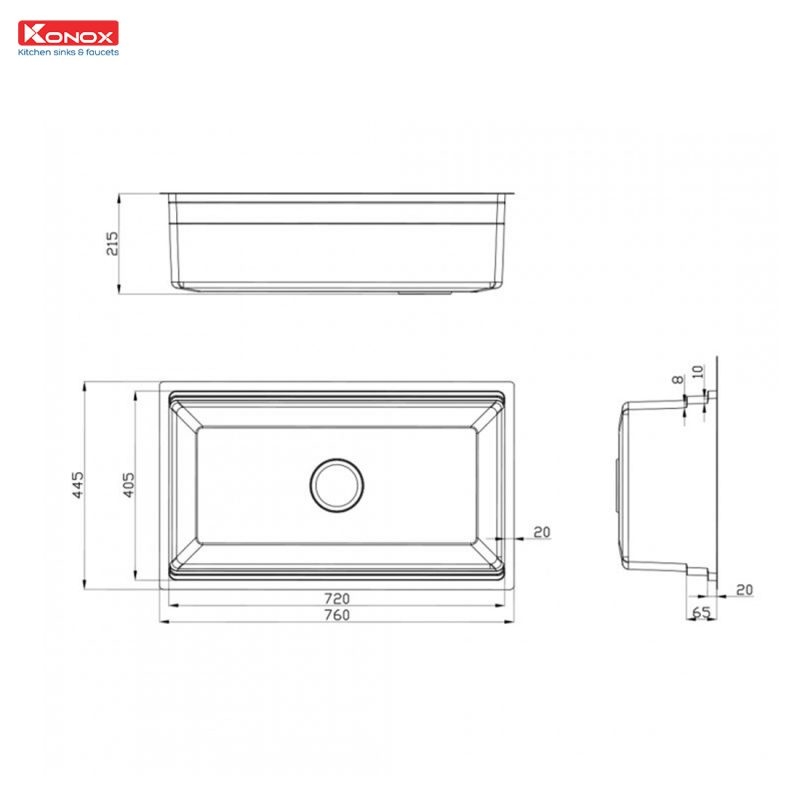 Chậu rửa bát chống xước KN7644SU Dekor