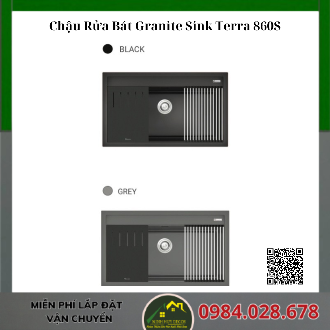 Chậu Rửa Bát Granite Sink Terra 860S