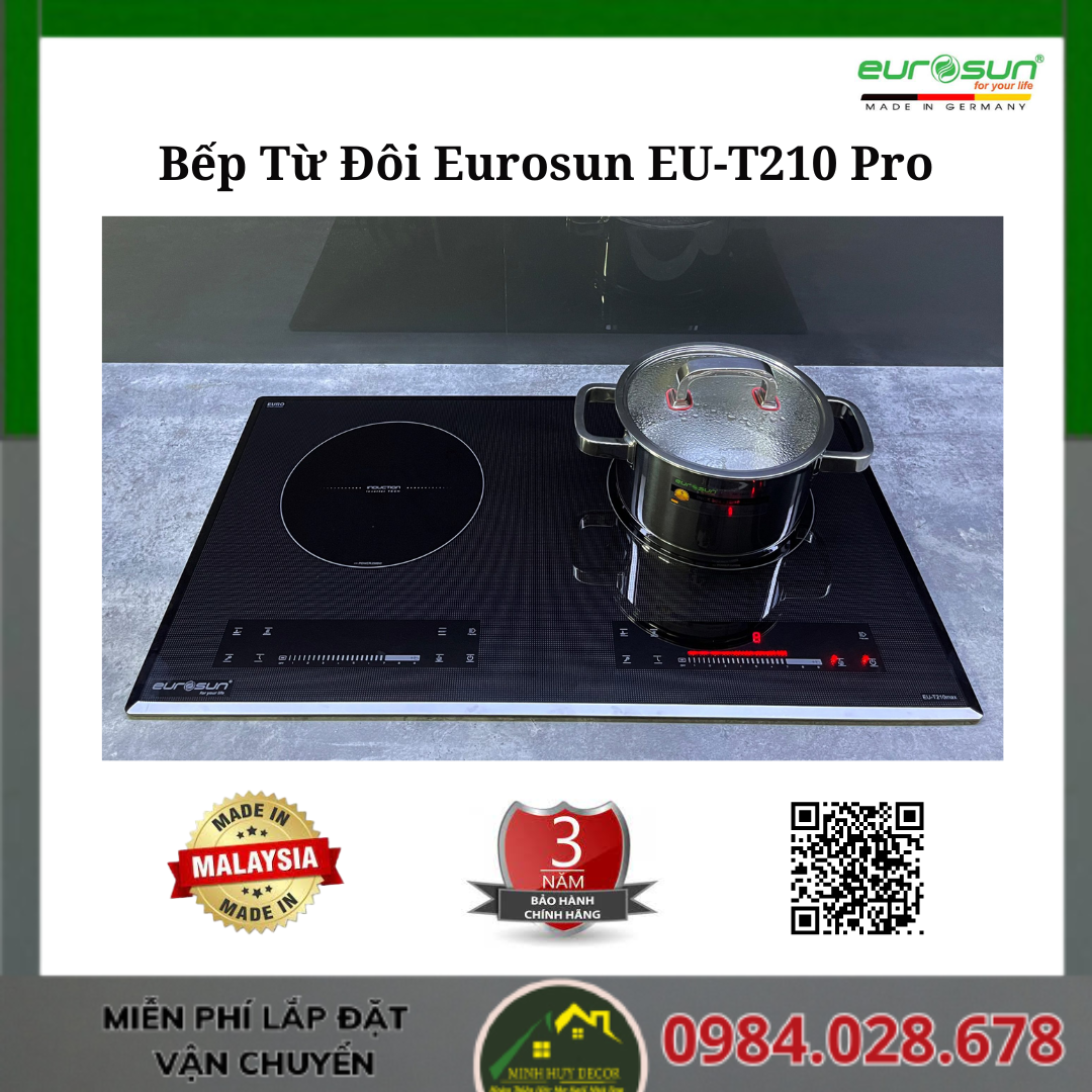 Bếp Từ Đôi Eurosun EU-T210 Pro
