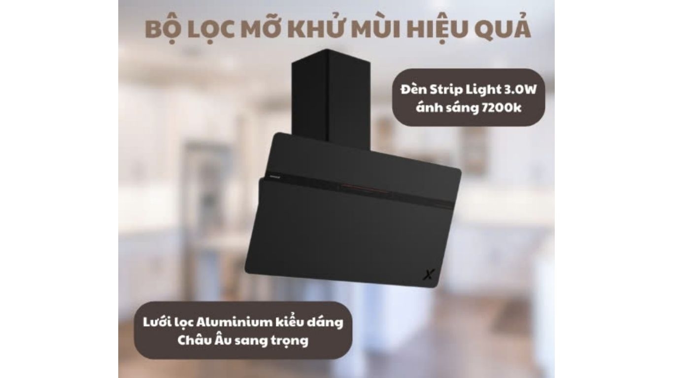Máy hút mùi áp tường GrandX GX H70S86B