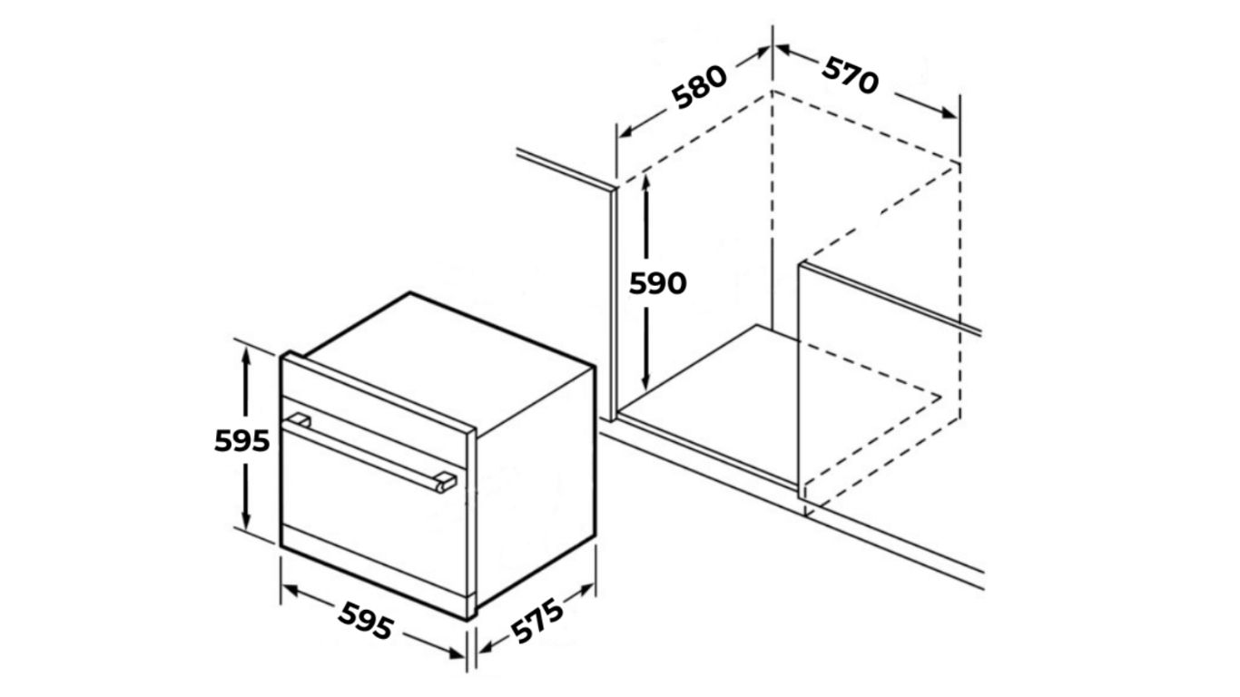 Lò nướng âm tủ GRANDX GX75V9