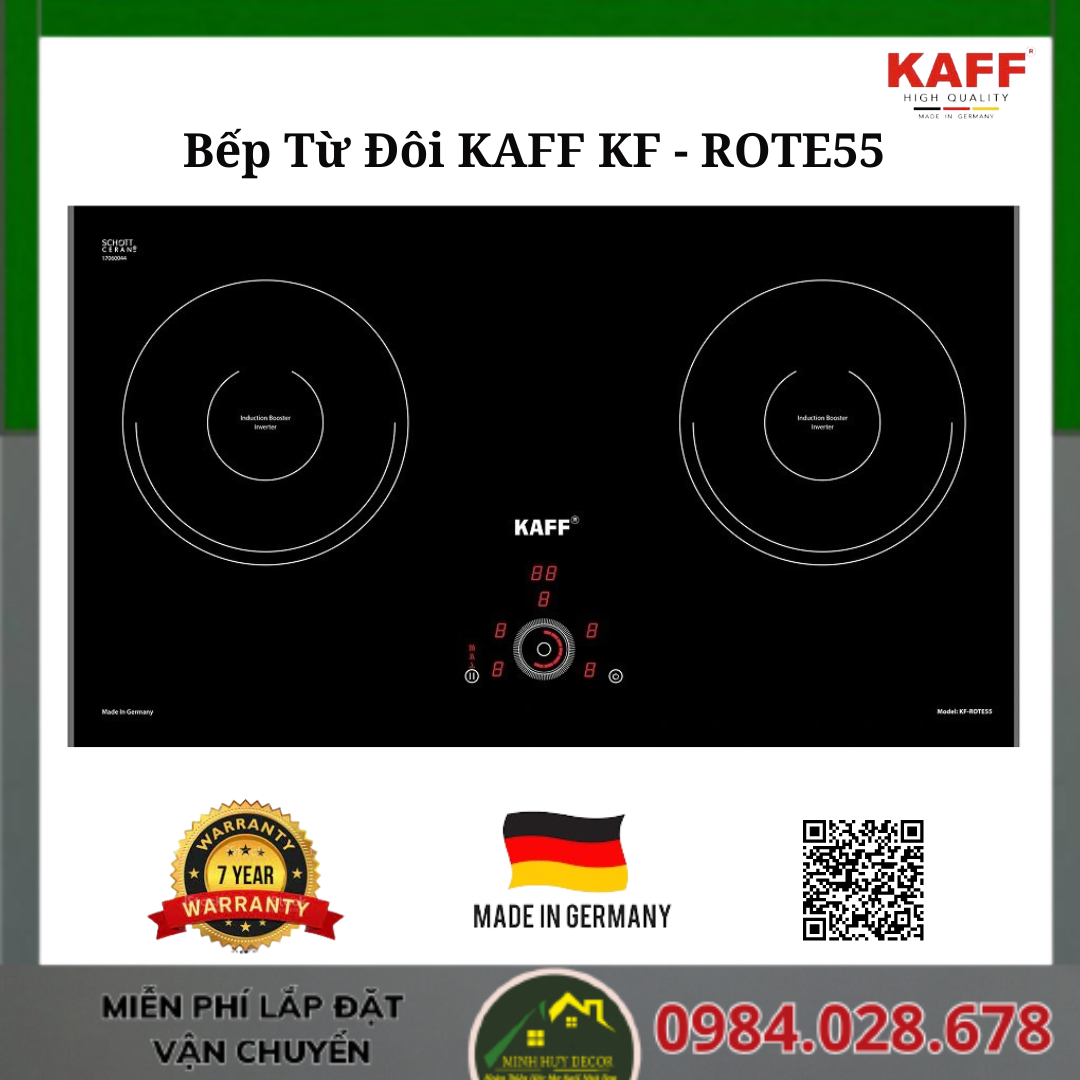 Bếp Từ Đôi KAFF KF - ROTE55 - Made in Germany