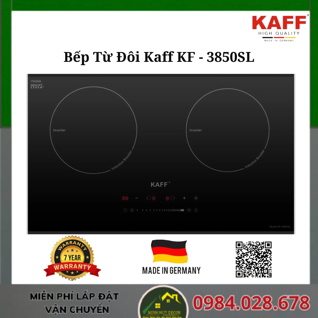 Bếp Từ Đôi Kaff KF - 3850SL- Made in Germany