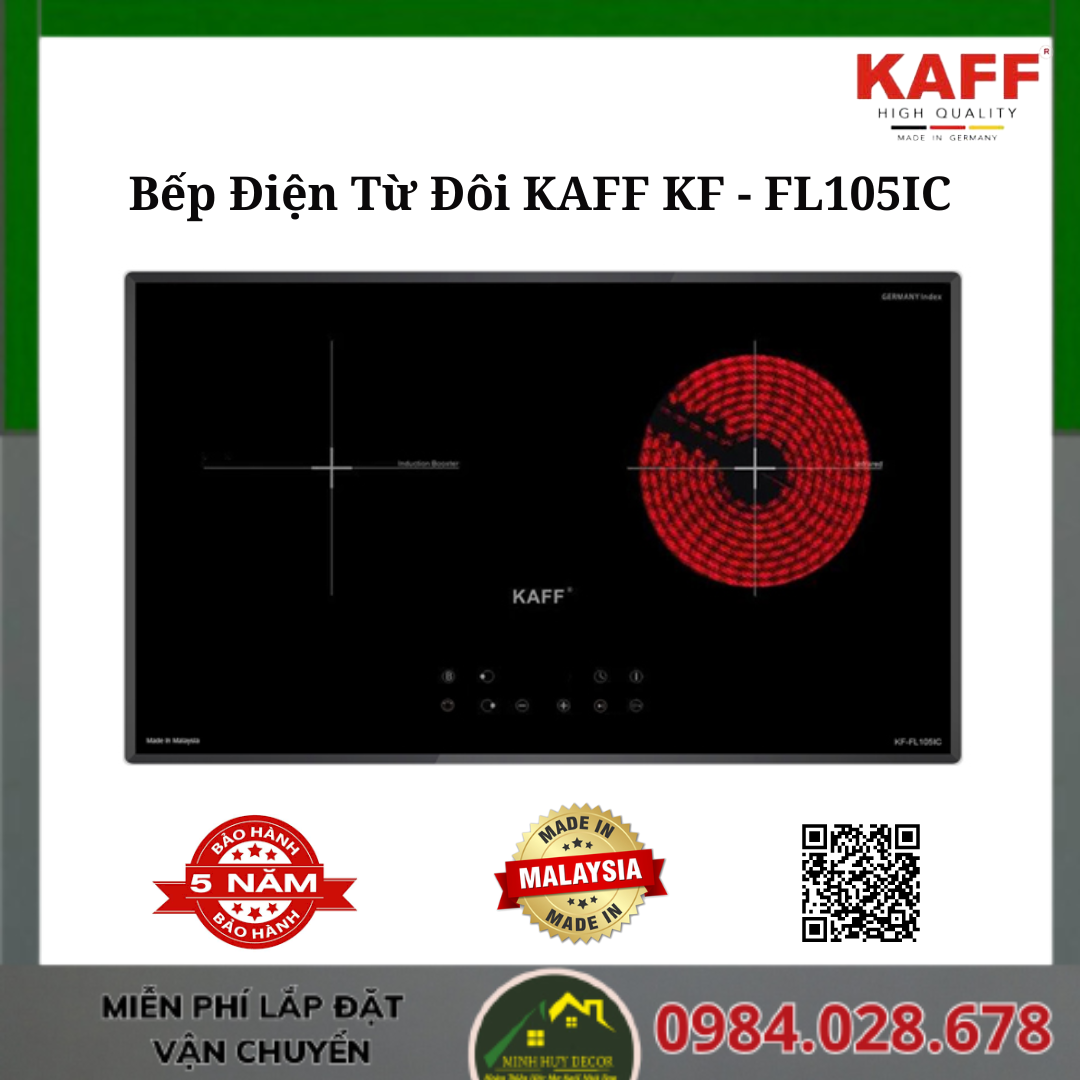 Bếp Điện Từ Đôi KAFF KF - FL105IC
