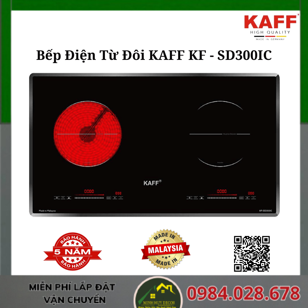 Bếp Điện Từ Đôi KAFF KF - SD300IC