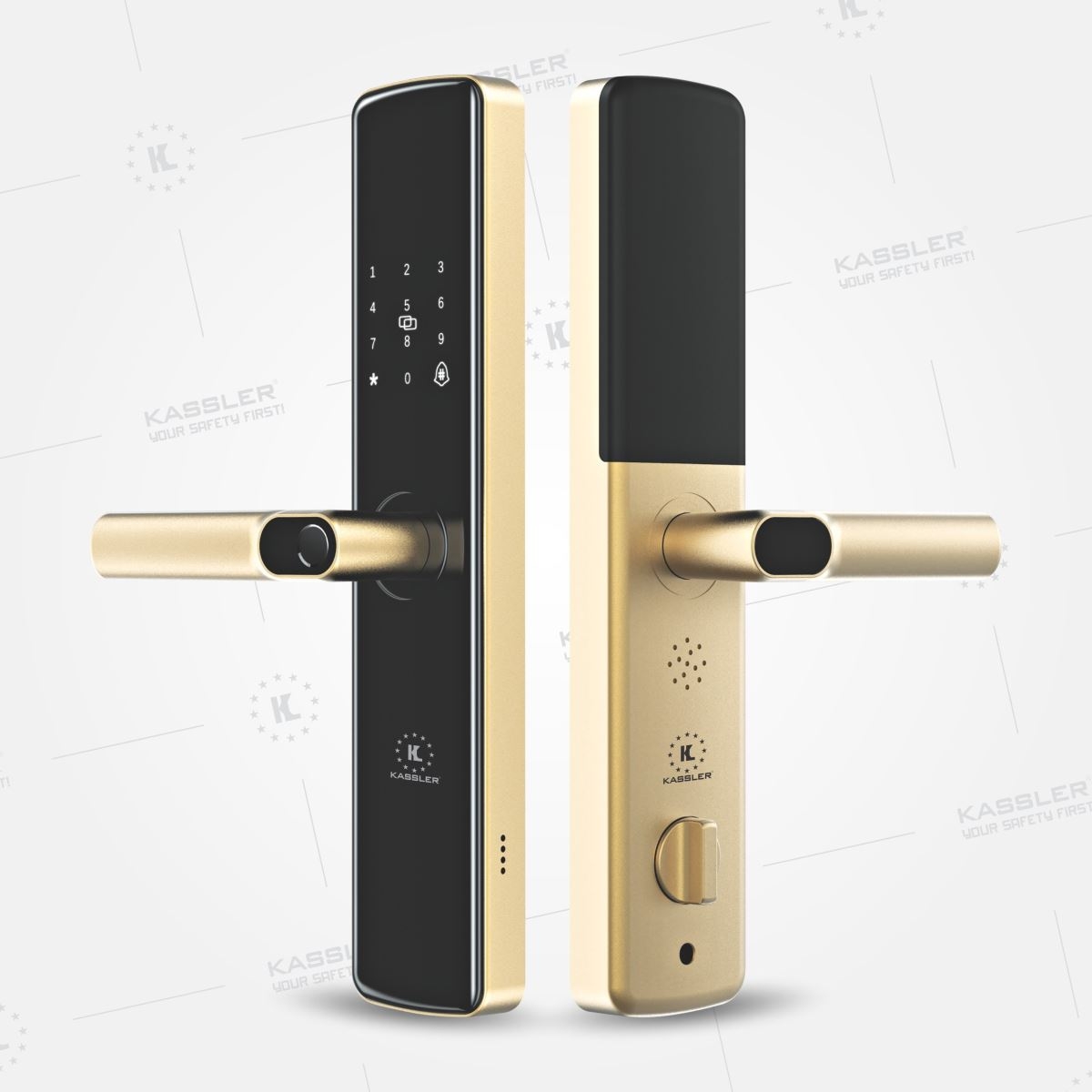 Khóa cửa vân tay Kassler KL-678 Gold App Wifi