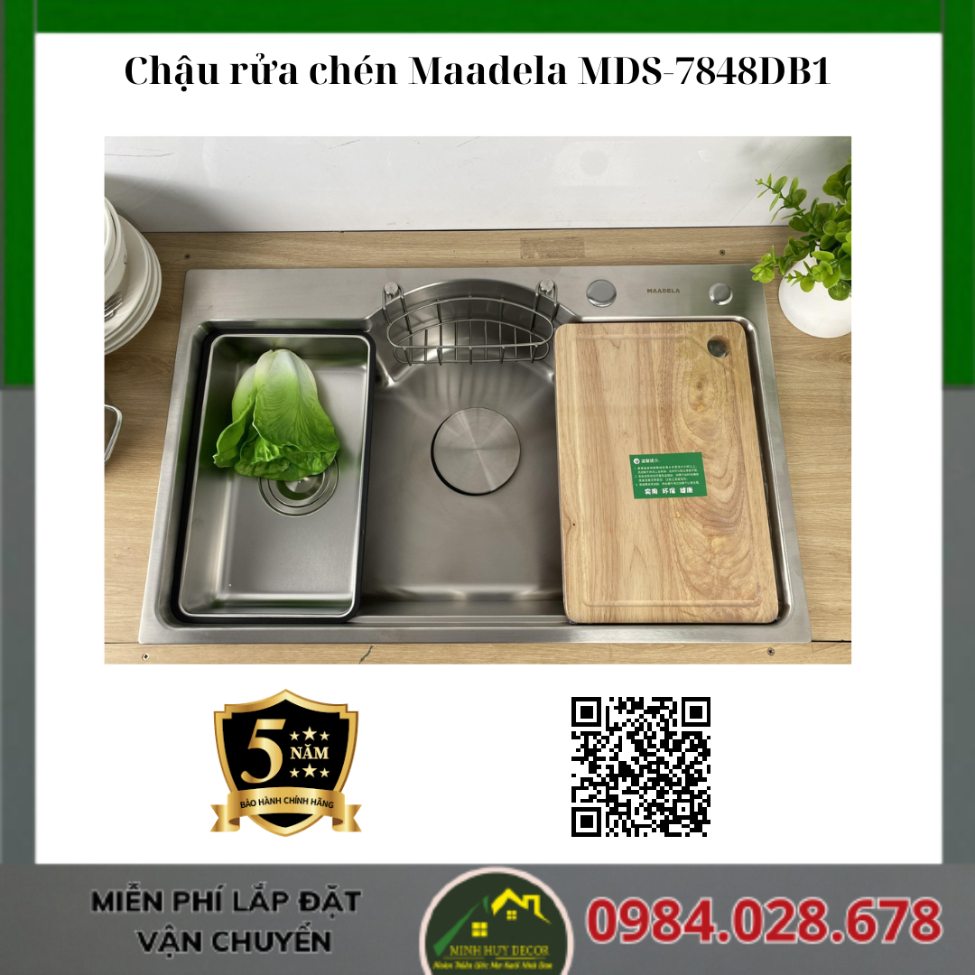 Chậu rửa chén Maadela MDS-7848DB1